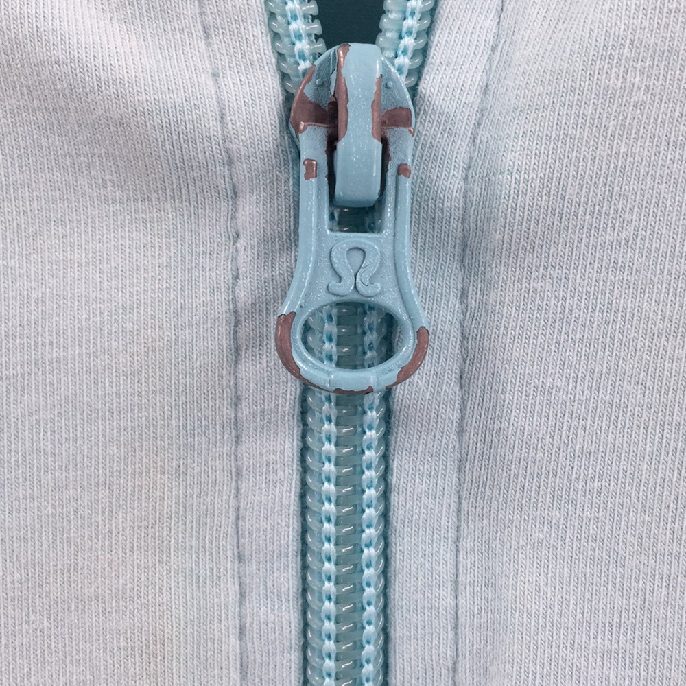 Lululemon Forme Jacket Cuffins Aqua Blue 4 - Picture 4 of 5